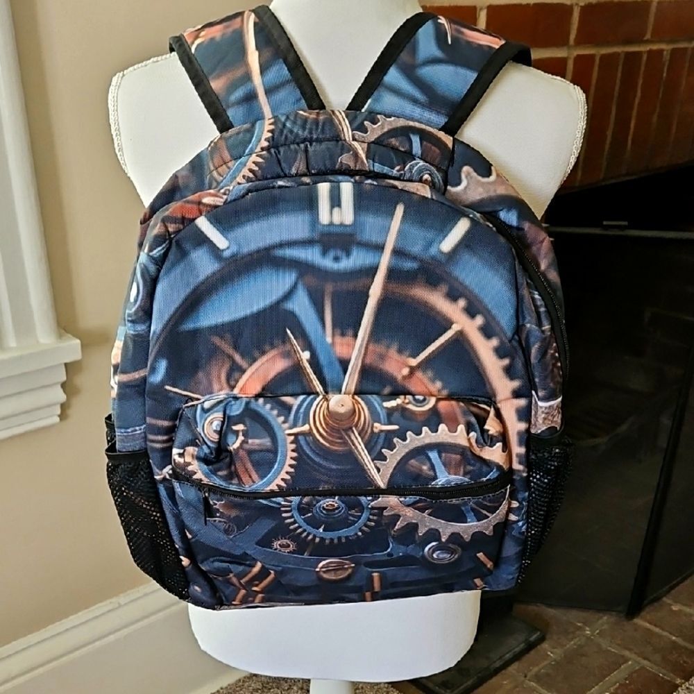 NWOT Steampunk Clock Backpack